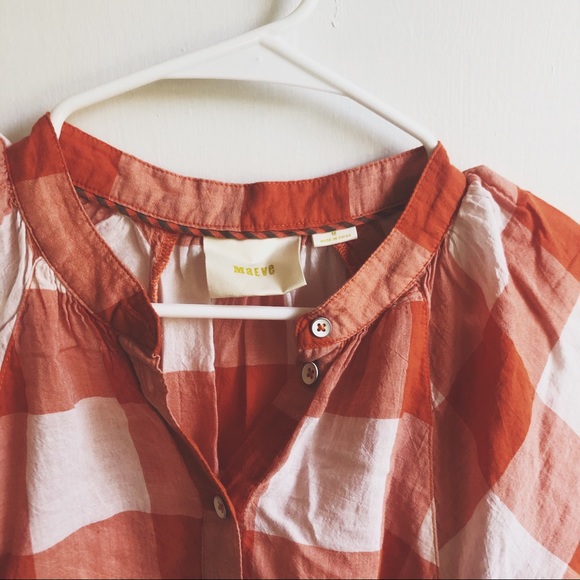 Anthropologie Maeve Gingham Blouse - Picture 3 of 4